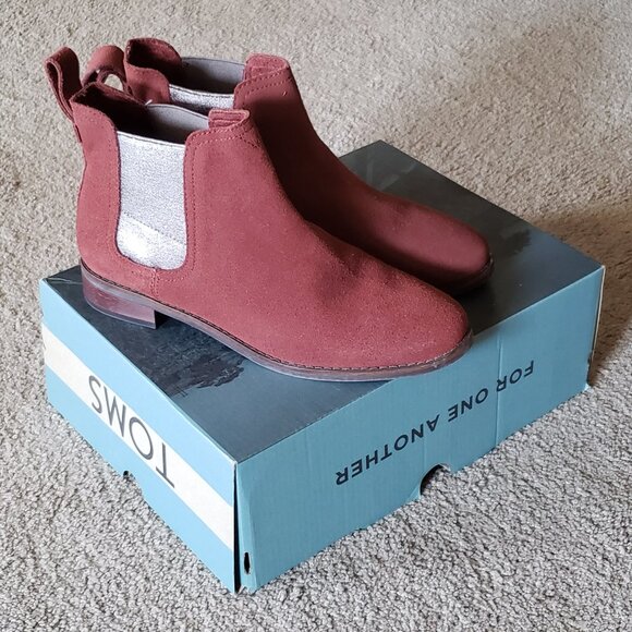 Toms Shoes - Ella Muscat Suede Chelsea ankle boots